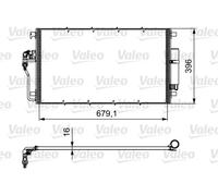 Valeo 814374 Air Conditioning Condenser A/C Air Con Fits Mercedes-Benz VW