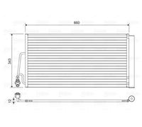 Valeo 814409 Air Con Conditioning AC Condenser Aluminium 629mm 343mm 12mm
