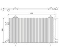 Valeo 818171 Air Con Conditioning AC Condenser Aluminium 358mm 524mm 16mm