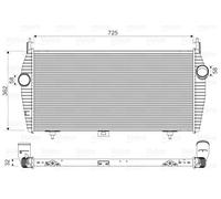 VALEO 818335 Intercooler, charger for CITRO?N,PEUGEOT