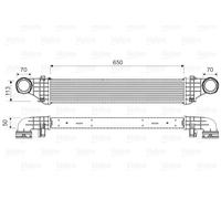 VALEO 818337 Intercooler, charger for MERCEDES-BENZ