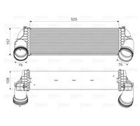 VALEO 818562 Intercooler, charger for BMW