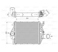 VALEO 818590 Intercooler, charger for MERCEDES-BENZ