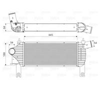 VALEO 818608 Intercooler, charger for NISSAN