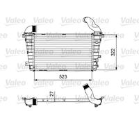 VALEO 818615 Intercooler, charger for OPEL,VAUXHALL