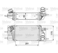 VALEO 818666 Intercooler, charger for NISSAN