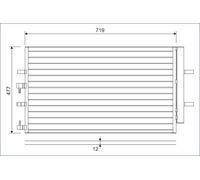 Valeo Air Conditioning Condenser 822590 - Fits Ford Transit V362/V363/Custom/Van/Bus