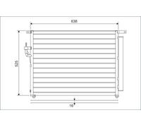 VALEO 822603 Air conditioning condenser