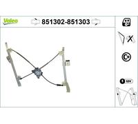 Valeo 851302 Front Left NS Window Regulator Mechanism Only Without Motor