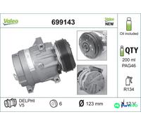 VALEO AIR CONDITIONING COMPRESSOR 699143 FOR RENAULT