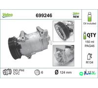 VALEO AIR CONDITIONING COMPRESSOR 699246 FOR NISSAN RENAULT