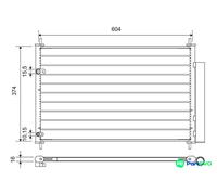 VALEO AIR CONDITIONING CONDENSER 812654 FOR TOYOTA