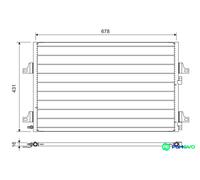 VALEO AIR CONDITIONING CONDENSER 814007 FOR RENAULT