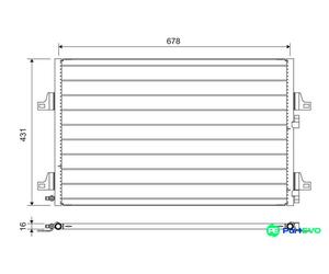 VALEO AIR CONDITIONING CONDENSER 814007 FOR RENAULT