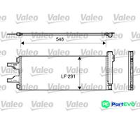 VALEO AIR CONDITIONING CONDENSER 814069