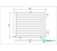 VALEO AIR CONDITIONING CONDENSER 814095 FOR CITROËN PEUGEOT DS