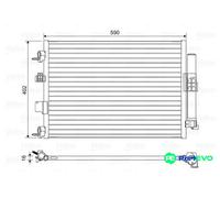 VALEO AIR CONDITIONING CONDENSER 814161 FOR FORD