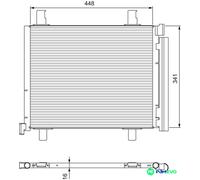 VALEO AIR CONDITIONING CONDENSER 814168 FOR SEAT SKODA VW