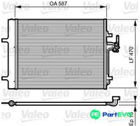 VALEO AIR CONDITIONING CONDENSER 814184 FOR FORD VOLVO LAND ROVER