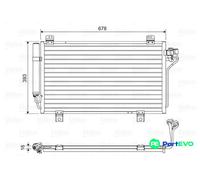 VALEO AIR CONDITIONING CONDENSER 814195 FOR MAZDA