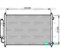 VALEO AIR CONDITIONING CONDENSER 814231 FOR NISSAN
