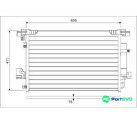 VALEO AIR CONDITIONING CONDENSER 814315 FOR MITSUBISHI