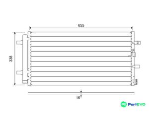VALEO AIR CONDITIONING CONDENSER 814370 FOR AUDI