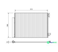 VALEO AIR CONDITIONING CONDENSER 814373 FOR RENAULT DACIA