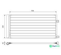VALEO AIR CONDITIONING CONDENSER 814378 FOR RENAULT