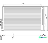 VALEO 814386 Air conditioning condenser