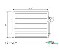 VALEO AIR CONDITIONING CONDENSER 814390 FOR FORD