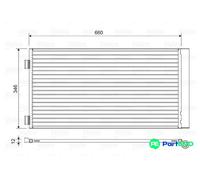 VALEO AIR CONDITIONING CONDENSER 814408 FOR MINI
