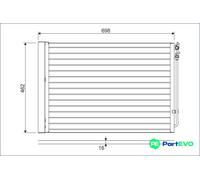 VALEO AIR CONDITIONING CONDENSER 814410 FOR BMW
