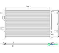 VALEO AIR CONDITIONING CONDENSER 815089
