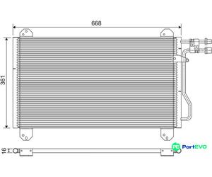VALEO AIR CONDITIONING CONDENSER 816891