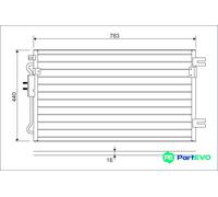 VALEO AIR CONDITIONING CONDENSER 817739 FOR CHRYSLER