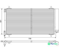 VALEO AIR CONDITIONING CONDENSER 817740 FOR CITROËN PEUGEOT