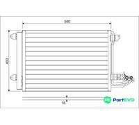 VALEO AIR CONDITIONING CONDENSER 817777 FOR AUDI SEAT SKODA VW