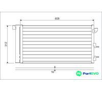 VALEO AIR CONDITIONING CONDENSER 818005 FOR FIAT