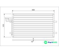 VALEO AIR CONDITIONING CONDENSER 818046 FOR FORD