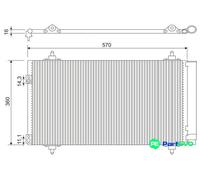 VALEO AIR CONDITIONING CONDENSER 818171 FOR CITROËN PEUGEOT DS (CAPSA) DS