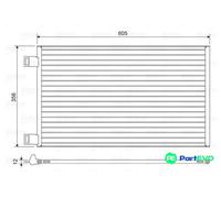 VALEO AIR CONDITIONING CONDENSER 822553 FOR MERCEDES-BENZ RENAULT