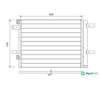 VALEO AIR CONDITIONING CONDENSER 822564 FOR CITROËN PEUGEOT VAUXHALL