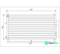 VALEO AIR CONDITIONING CONDENSER 822593 FOR HONDA