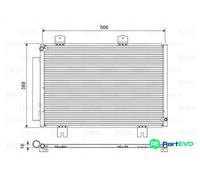 VALEO AIR CONDITIONING CONDENSER 822594