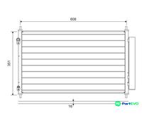 VALEO AIR CONDITIONING CONDENSER 822595 FOR TOYOTA
