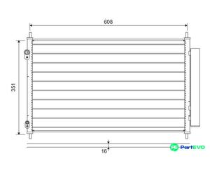 VALEO AIR CONDITIONING CONDENSER 822595 FOR TOYOTA
