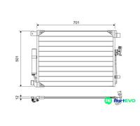 VALEO 822605 Air conditioning condenser