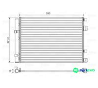 VALEO AIR CONDITIONING CONDENSER 822610 FOR HYUNDAI KIA
