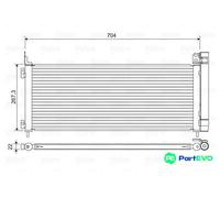 VALEO AIR CONDITIONING CONDENSER 822619 FOR TOYOTA